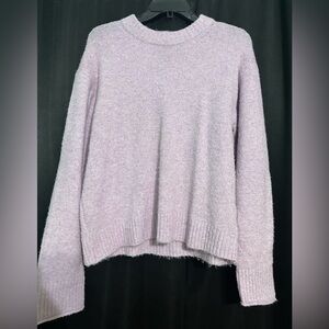 American Eagle Outfitters Light Purple Crew Neck Sweater